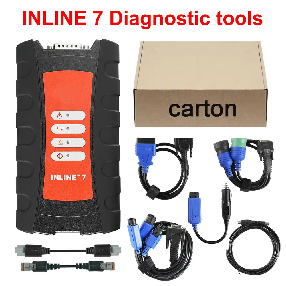 Obd2 Scanner Heavy Duty Truck - Диагностический сканер INLINE 7 с адаптером