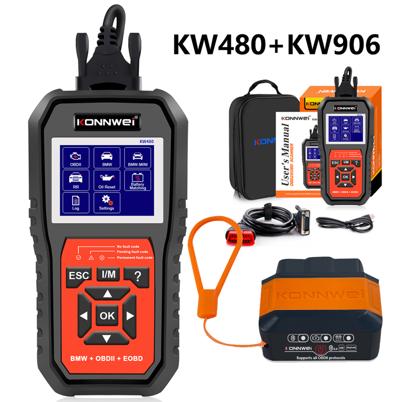 Obd2 Scanner Abs Srs Airbag Reset - KONNWEI KW480 – автомобильный диагностический сканер