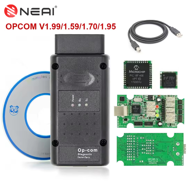 Car Diagnostic Tool Full System - Сканер OPCOM OBD2 V5 V1.59 V1.70