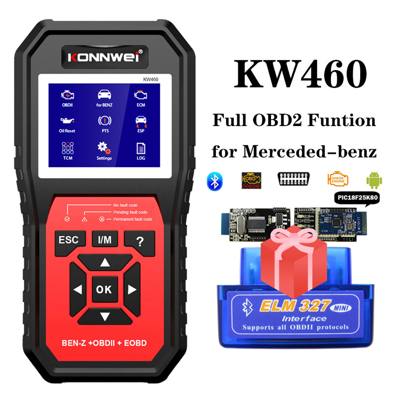 Obd2 Scanner Abs Srs Airbag Reset - Сканер OBD2 KONNWEI KW460 для Mercedes