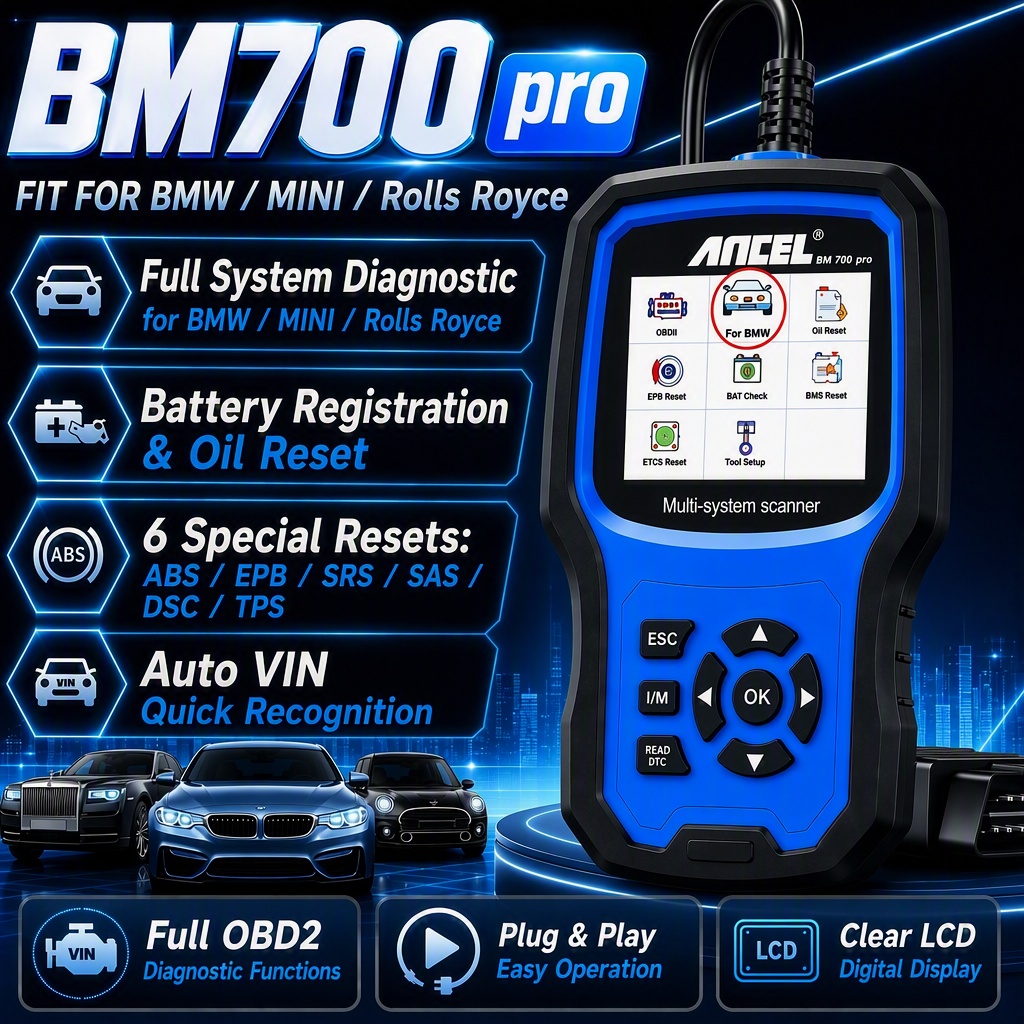 Obd2 Scanner Mileage Correction - Сканер ANCEL BM700 Pro OBD2 для