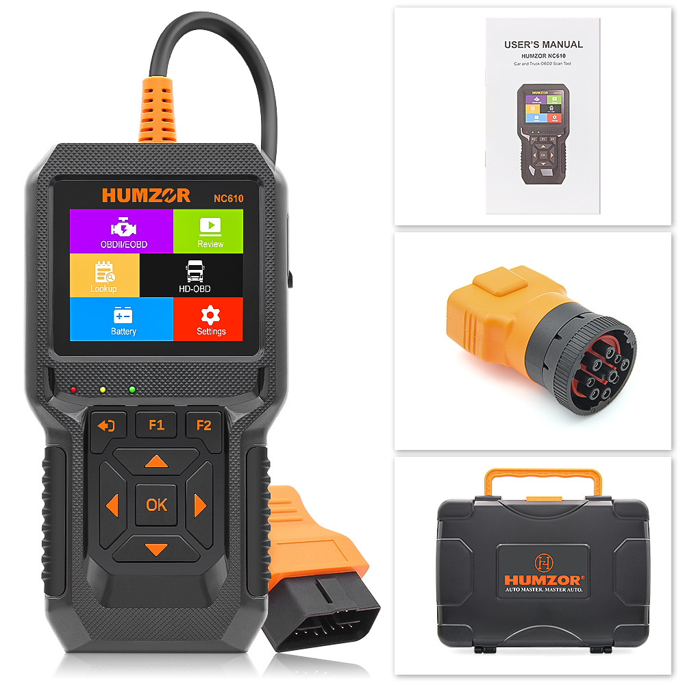 Obd2 Scanner Heavy Duty Truck - Диагностический сканер HUMZOR NC610 OBD2 для