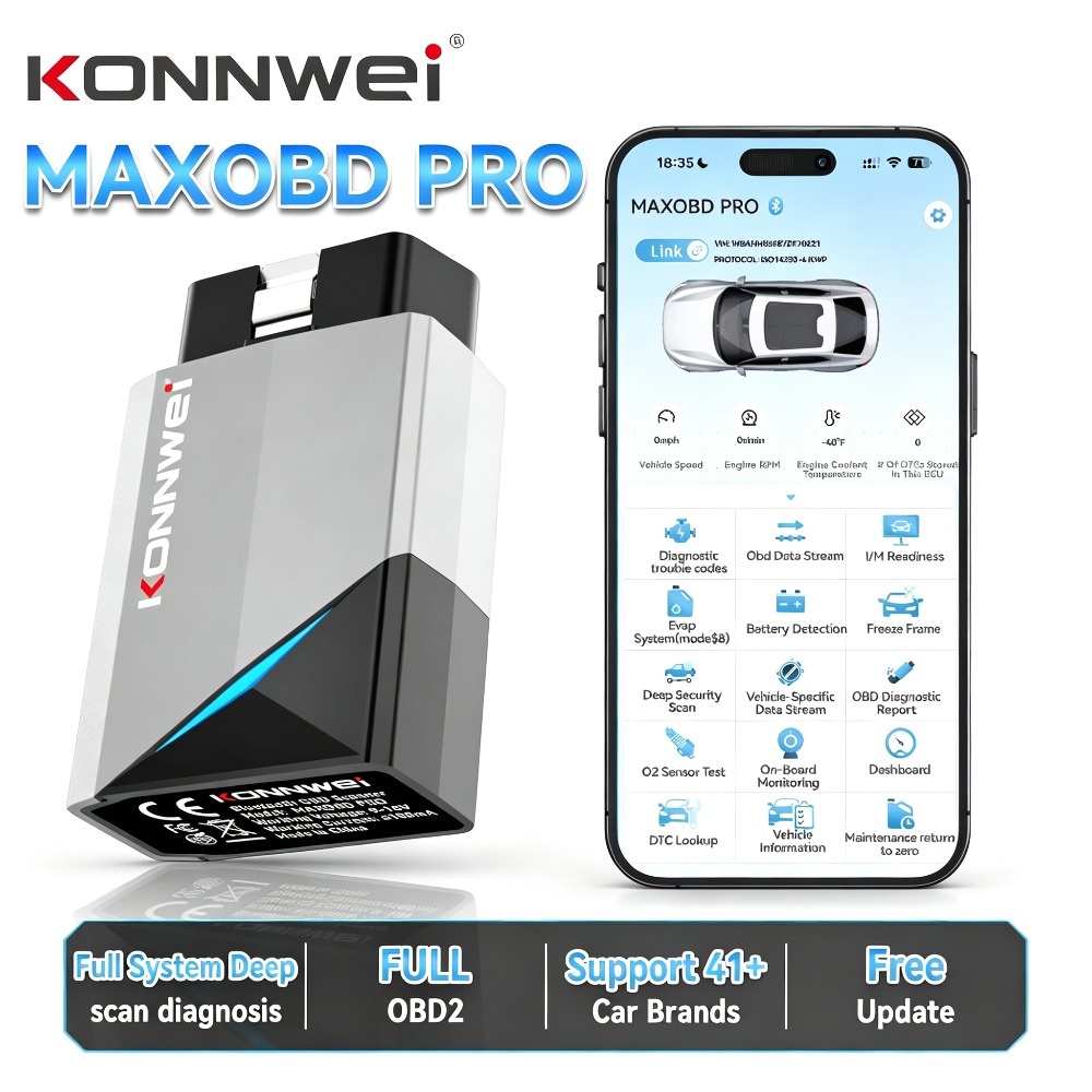 Obd2 Scanner Bluetooth Android - KONNWEI MAXOBD PRO – полнофункциональный сканер