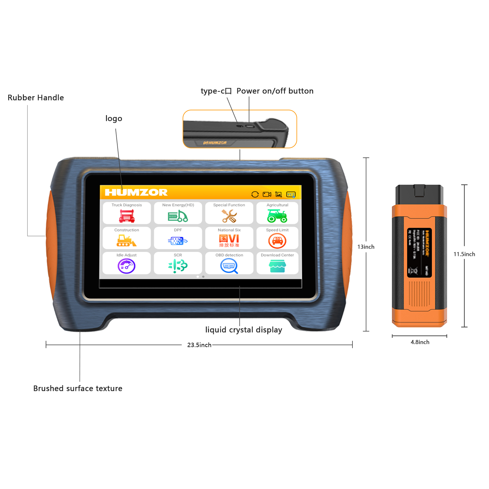 Obd2 Scanner Heavy Duty Truck - Диагностический сканер Humzor NexzDAS M7 HD
