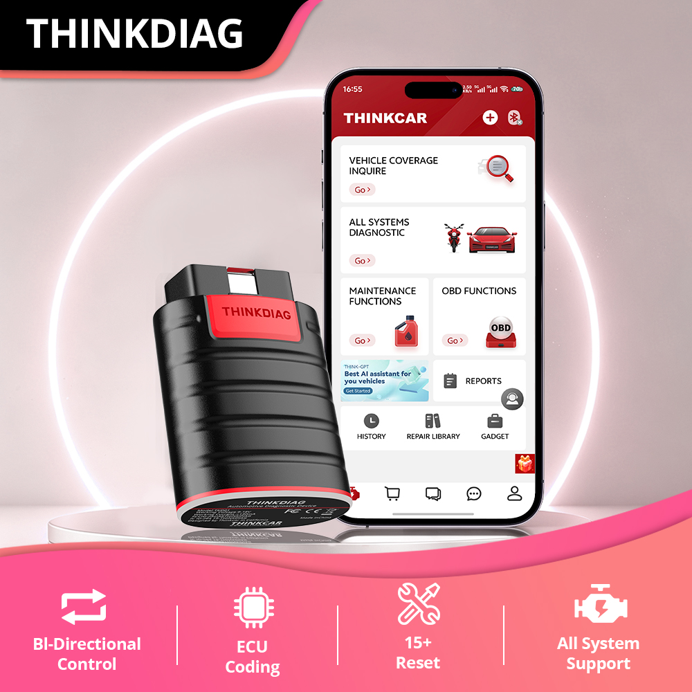 Obd2 Scanner Mileage Correction - Thinkcar Thinkdiag 1 – Bluetooth-сканер OBD2,