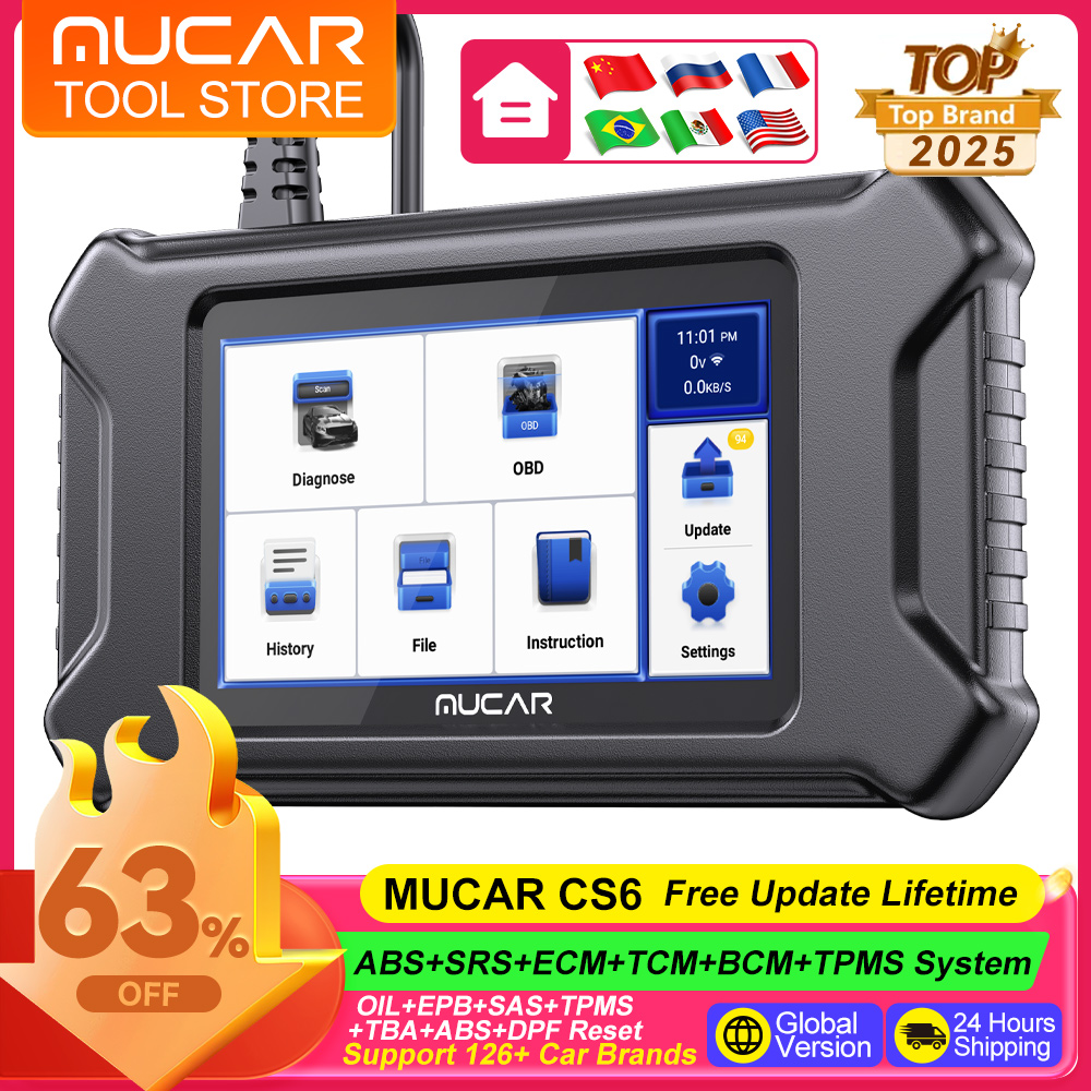Obd2 Scanner Mileage Correction - MUCAR CS6 OBD2 сканер 6, диагностические