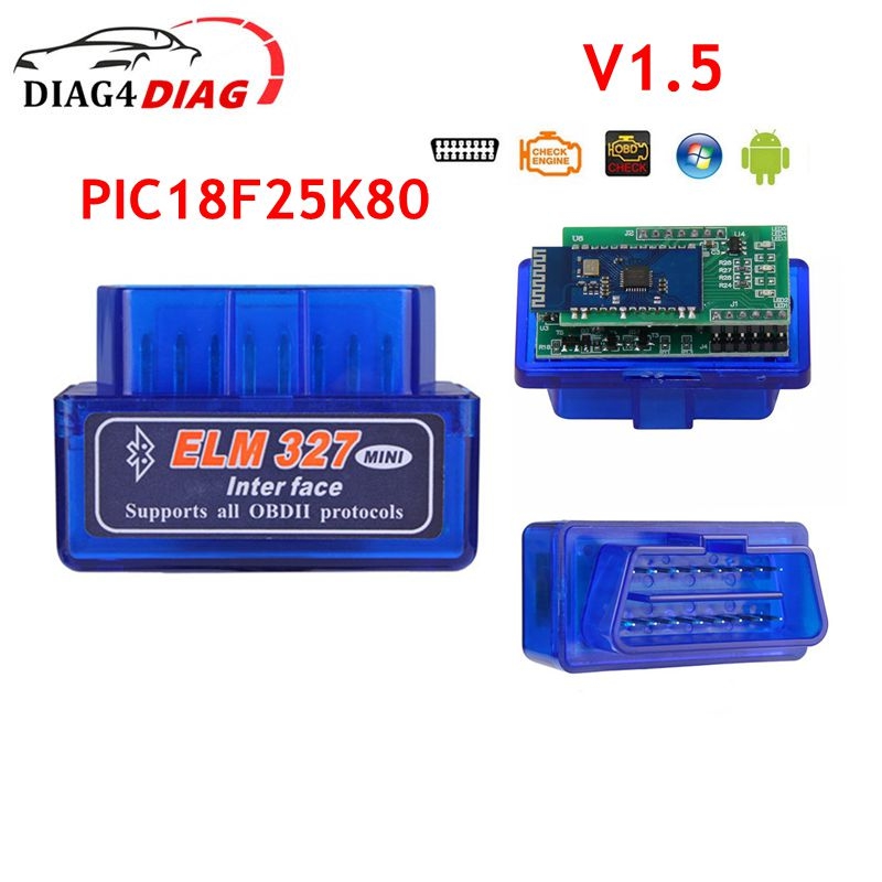 Obd2 Scanner Bluetooth Android - Диагностический сканер ELM327 V1.5 OBD2, приборы