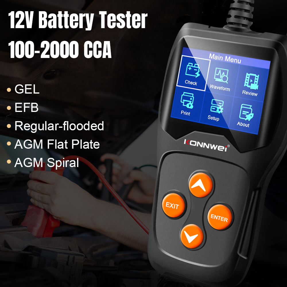 KONNWEI KW600 12В Тестер автом – обзор и цена Car Diagnostic Tool Full System